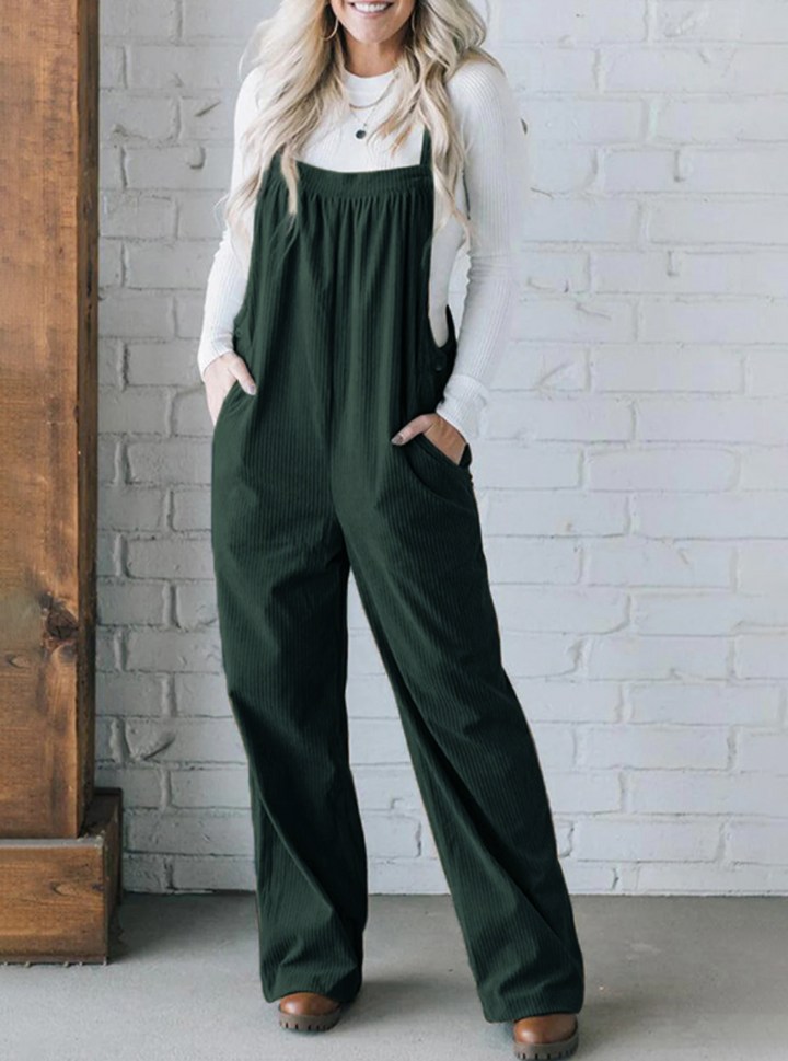 Zoey | Women's Cozy Loose Fit Corduroy Overalls