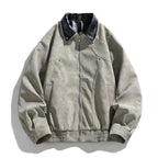 Men's Genuine Leather Jacket Ash Gray