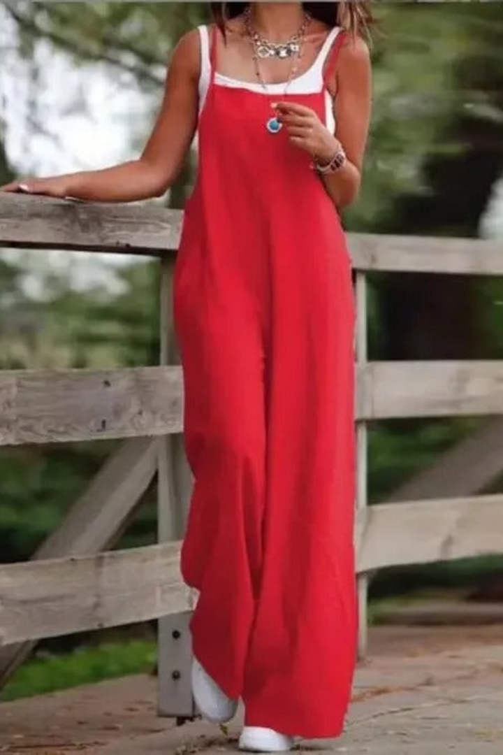 Sophia | Damen-Jumpsuit mit weitem Bein für mühelosen Stil