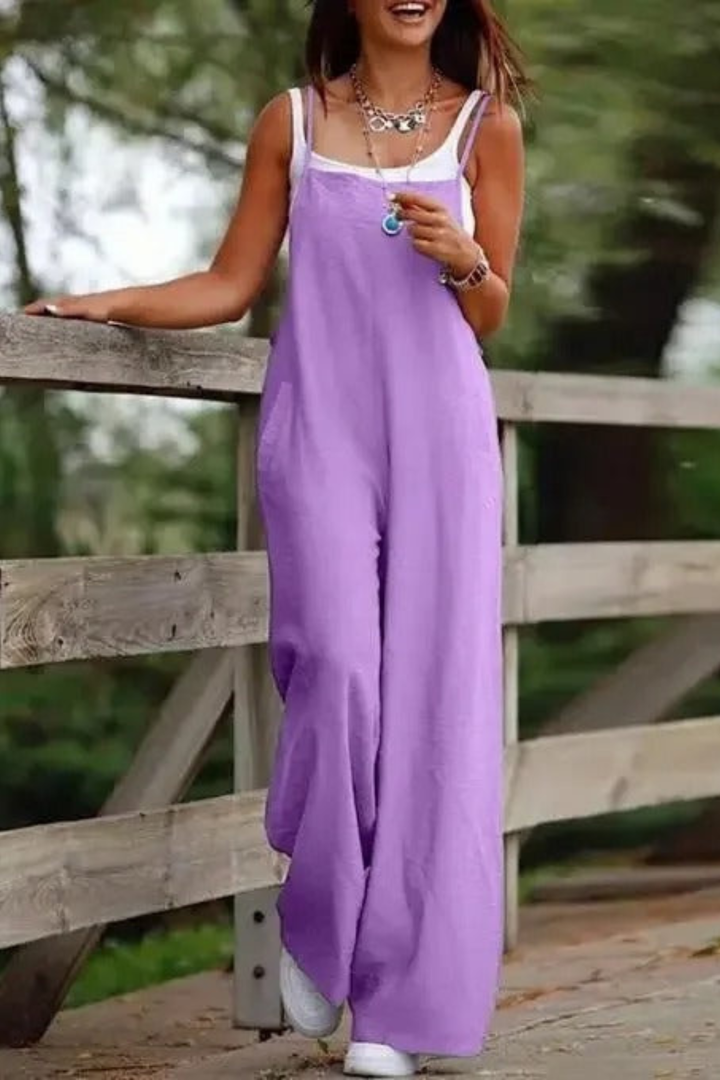 Sophia | Damen-Jumpsuit mit weitem Bein für mühelosen Stil