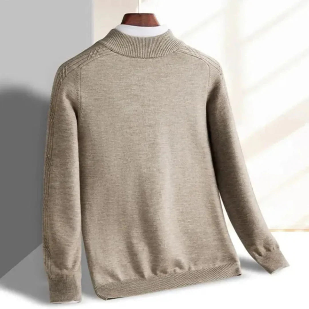 Half-Zip Knit Sweater for Men