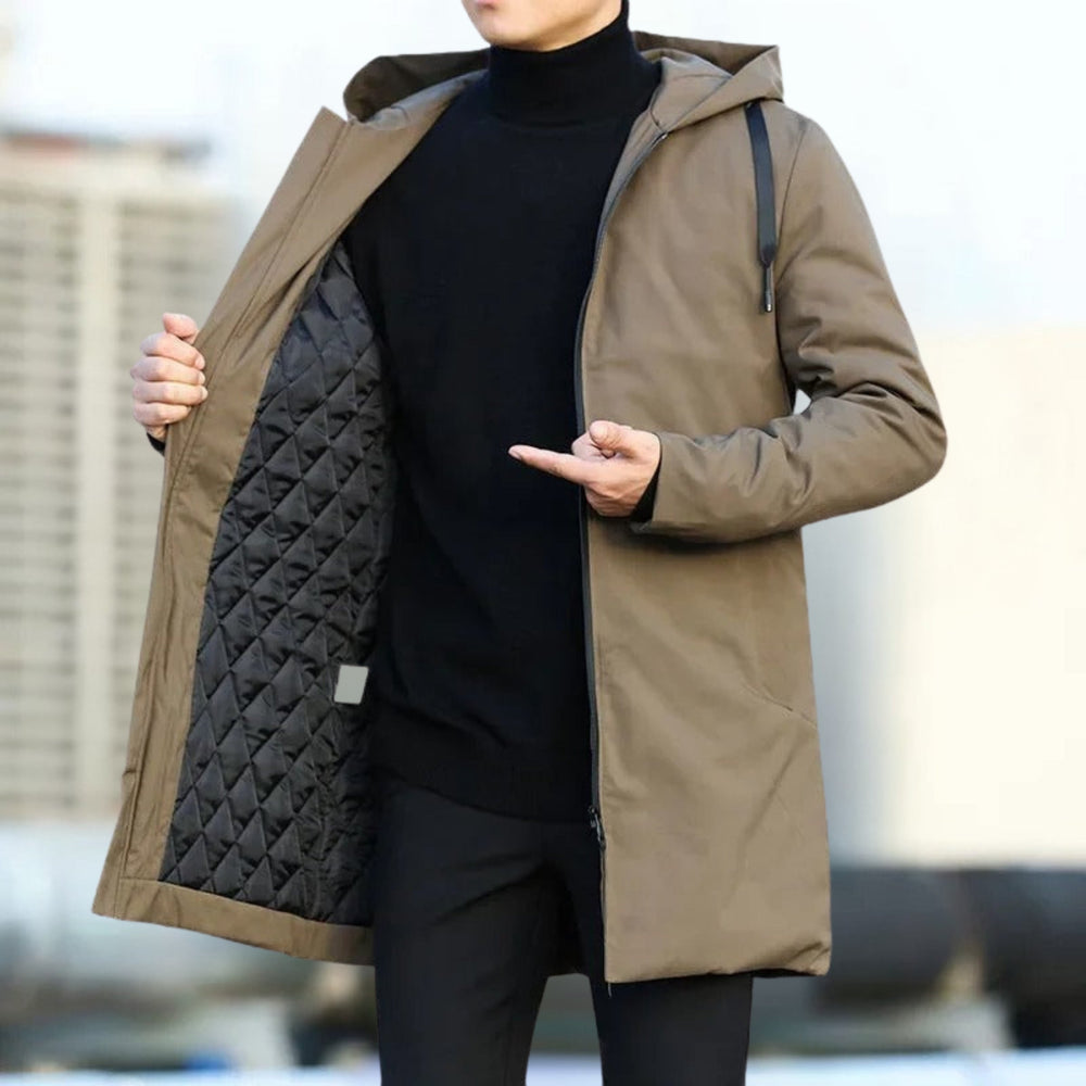 Windbreaker Hooded Jacket - Lightweight & Stylish Brown