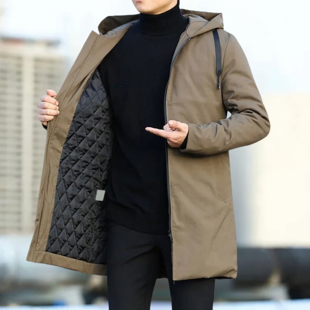 Windbreaker Hooded Jacket - Lightweight & Stylish Brown