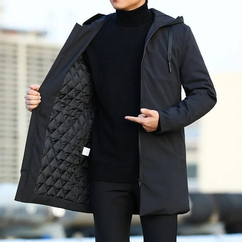 Windbreaker Hooded Jacket - Lightweight & Stylish Black