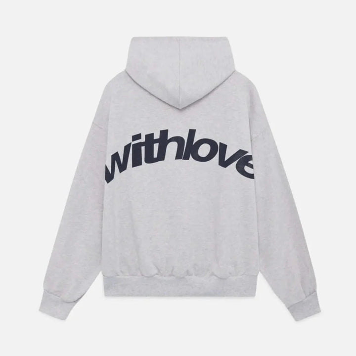 Statement Casual Hoodie with Love-MODAUTLET