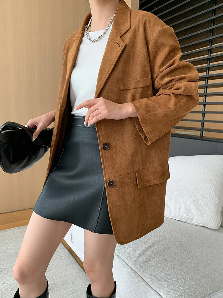 Women Velvet Vintage Jacket Elegant Classic Outerwear