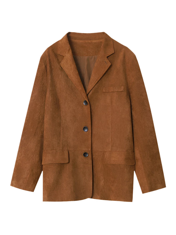 Women Velvet Vintage Jacket Elegant Classic Outerwear