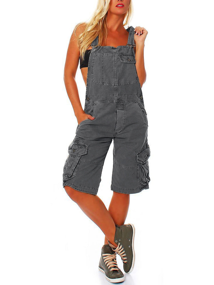 Emma | Latzshorts für Damen im Cargostil