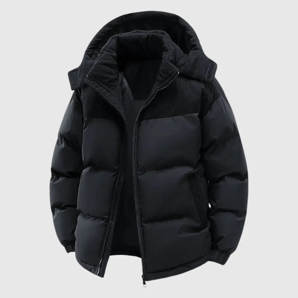 Women's Hooded Puffer Coat Black