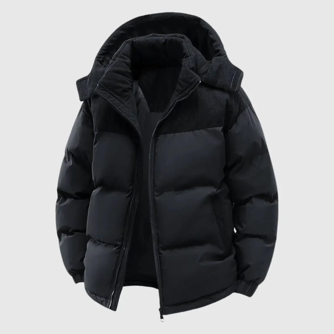 Women's Hooded Puffer Coat Black