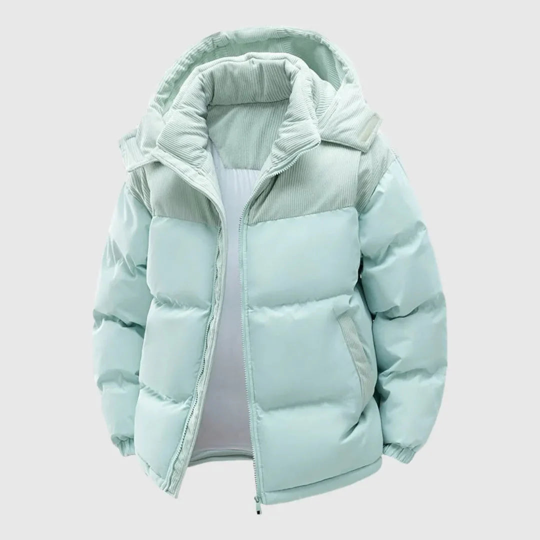Women's Hooded Puffer Coat Blue