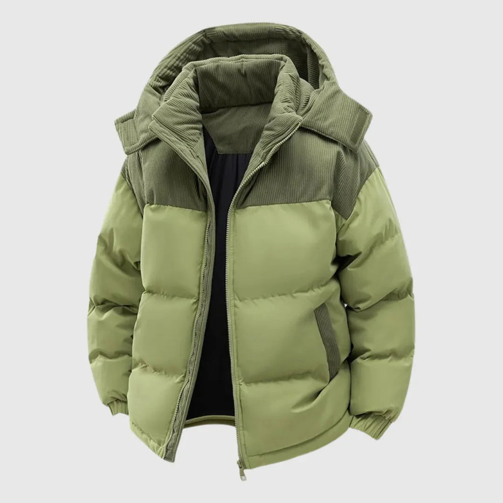 Women's Hooded Puffer Coat Green