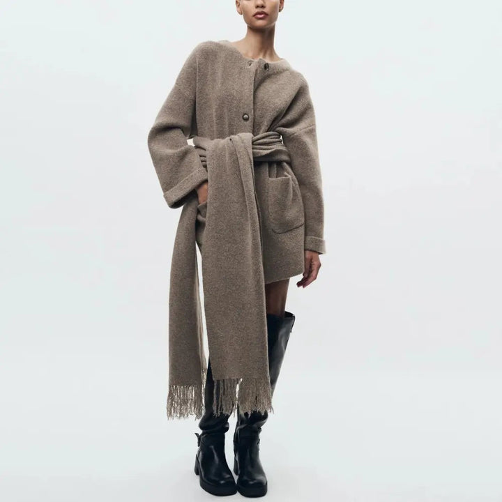 Women's Buttoned Knitted Cardigan - Stylish & Cozy