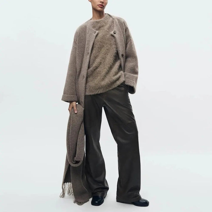 Women's Buttoned Knitted Cardigan - Stylish & Cozy