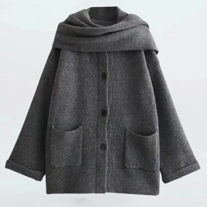 Women's Buttoned Knitted Cardigan - Stylish & Cozy Gray
