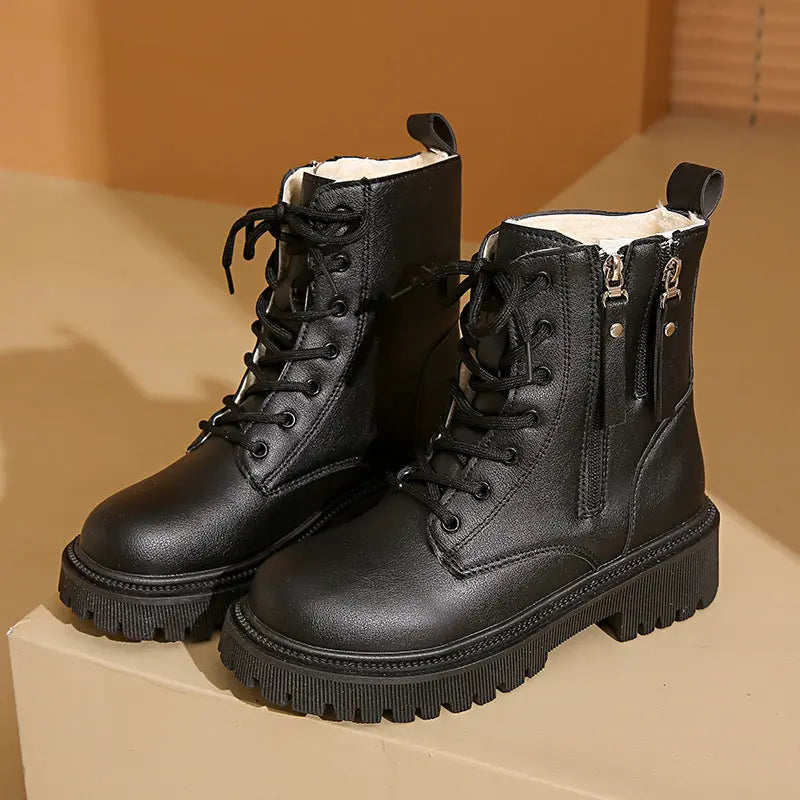 Womens Classic Martin Boots – Stylish & Versatile Footwear Black