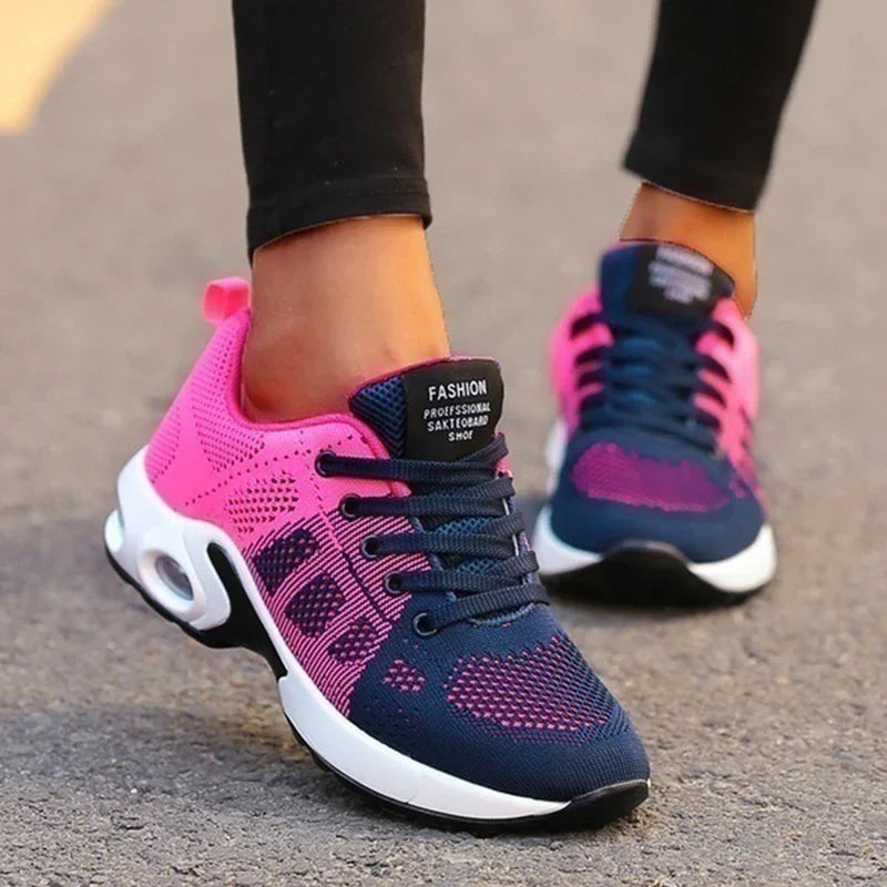 Women's CloudWalk Ergonomic Pain Relief Shoes Rose Blue