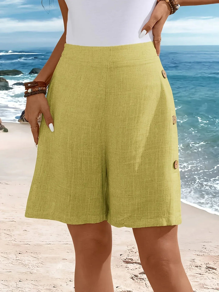 Women's Comfortable Button Shorts