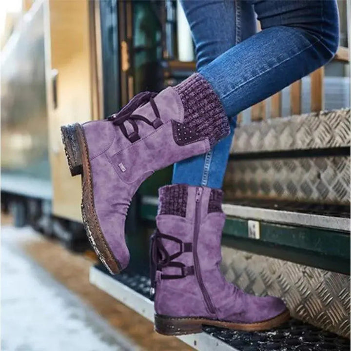 Women's Comfortable & Warm Ankle Boots Purple