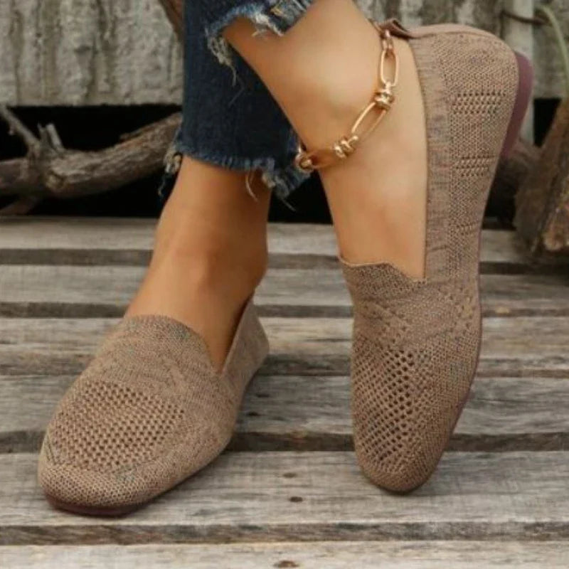 Women's Cool Orthopedic Moccasin Shoes Brown