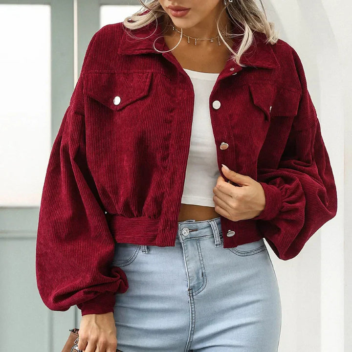 Women's Corduroy Bomber Jacket