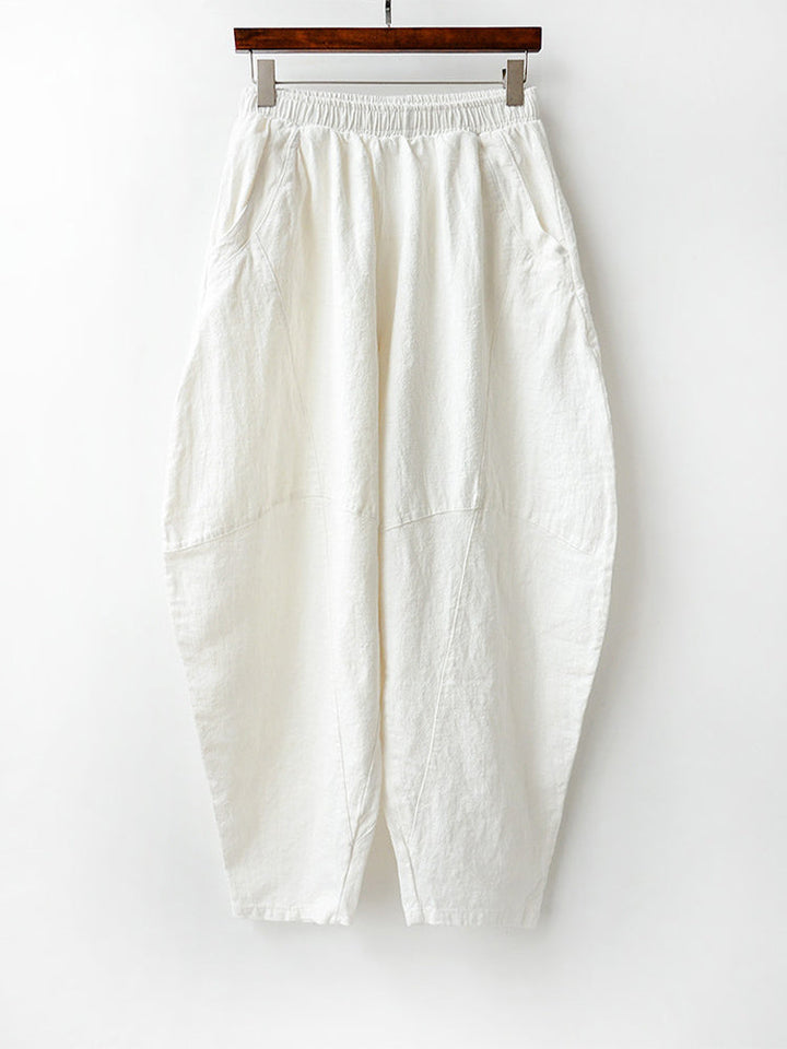 Women's Cotton Linen Casual Long Pants-MODAUTLET