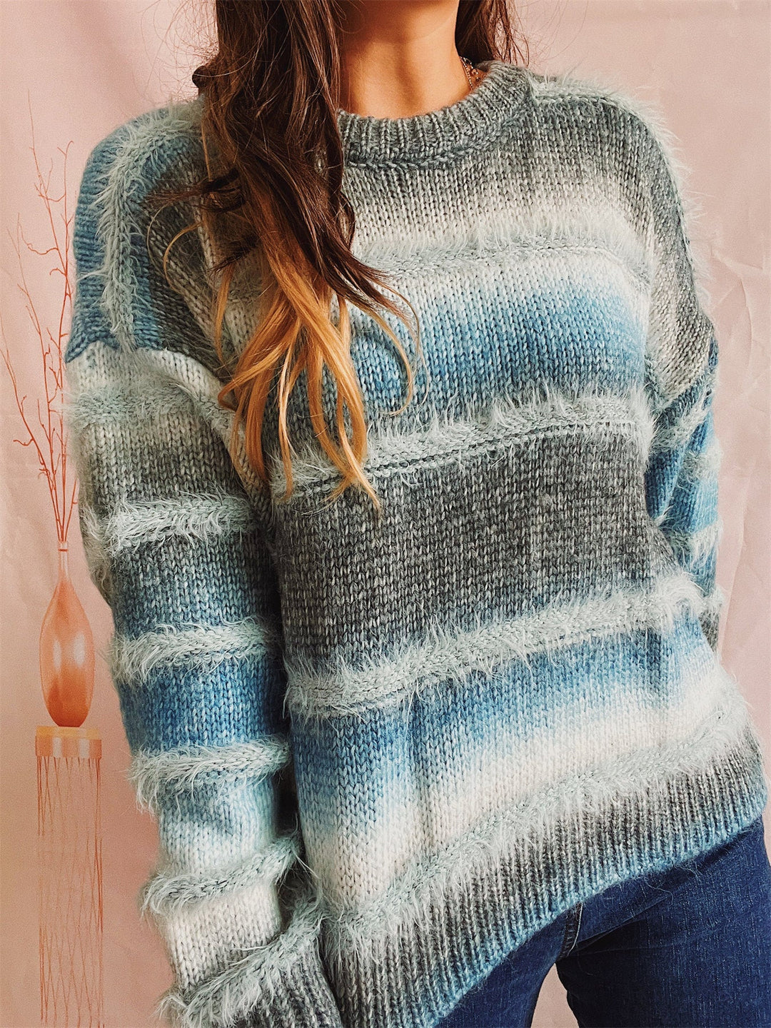 Women's Cozy Cloudfall Fuzz Sweater-MODAUTLET
