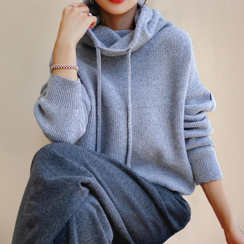 Women's Cozy Cowl Neck Hoodie-MODAUTLET