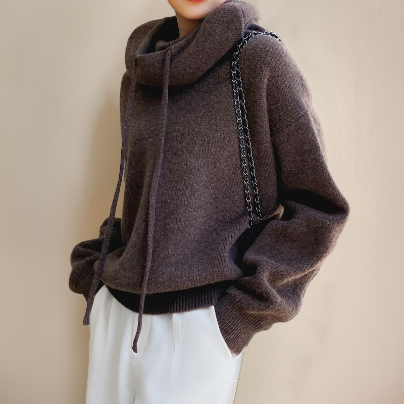 Women's Cozy Cowl Neck Hoodie-MODAUTLET