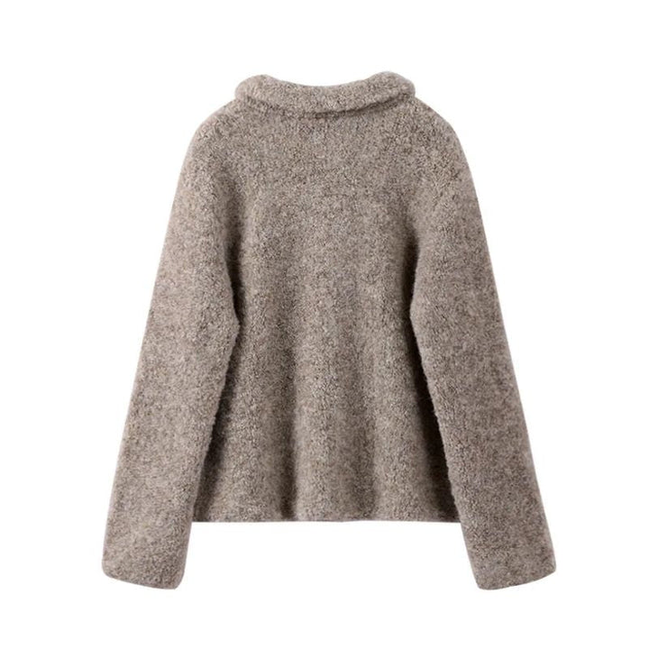 Women's Cozy Cropped Collared Cardigan – Stylish Comfort
