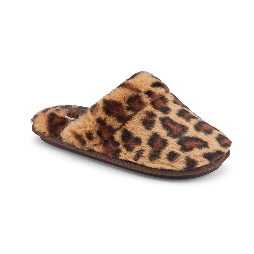 Women's Cozy Mule Slippers - Indoor/Outdoor Comfort Leopard