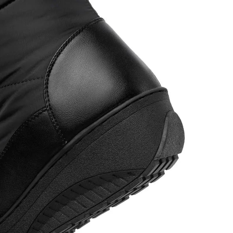 Women's Cozy Plush Lace-Up Winter Boots – Elegant Style