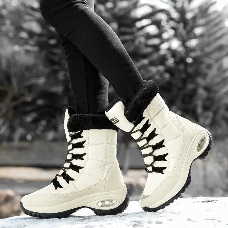 Women's Cozy & Stylish Mid-Calf Waterproof Snow Boots
