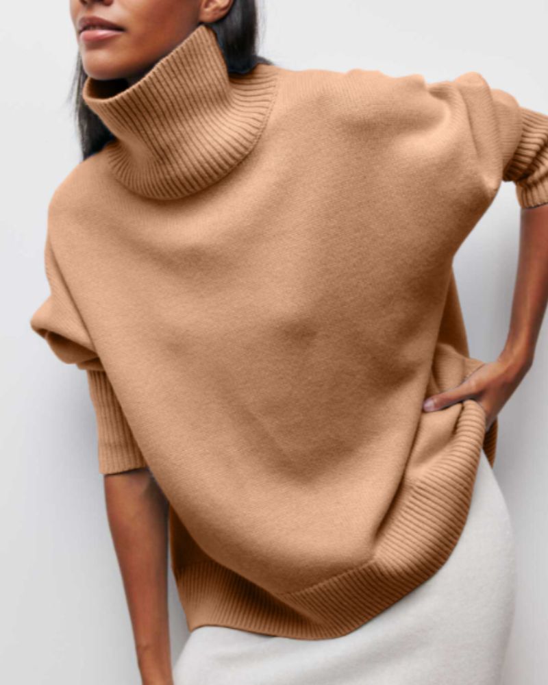 Women's Cozy Turtleneck Sweater-MODAUTLET