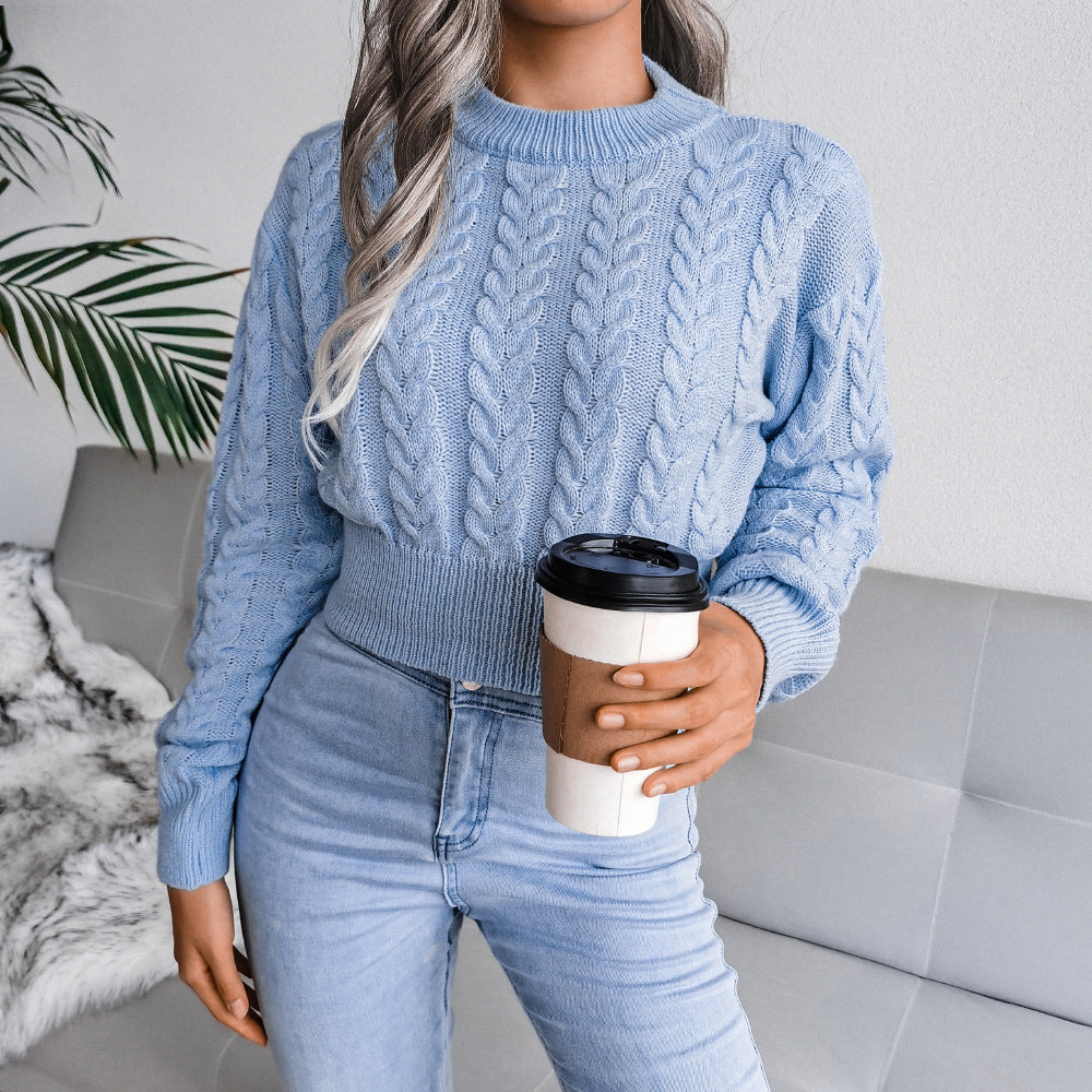 Women's Cropped Sweater - Stylish and Comfortable-MODAUTLET