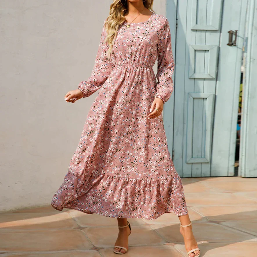 Women's Elegant Maxi Dress Pink (Almost sold out)