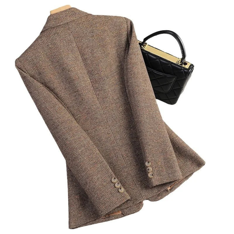 Women's Elegant Wool Blazer-MODAUTLET