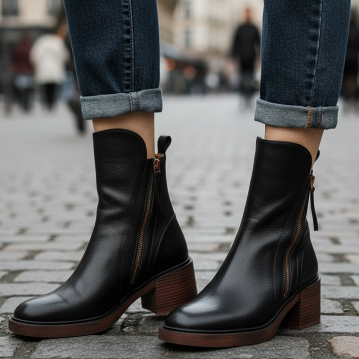 Women's Fashion Mid-Calf Boots Black
