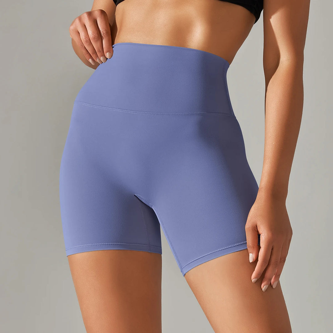 Women's High Waist Squat Proof Yoga Shorts for Fitness and Cycling