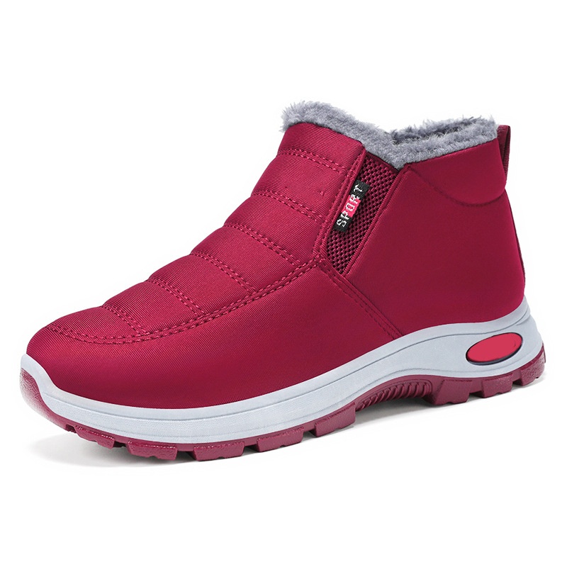 Women's Insulated Winter Ankle Boots Red