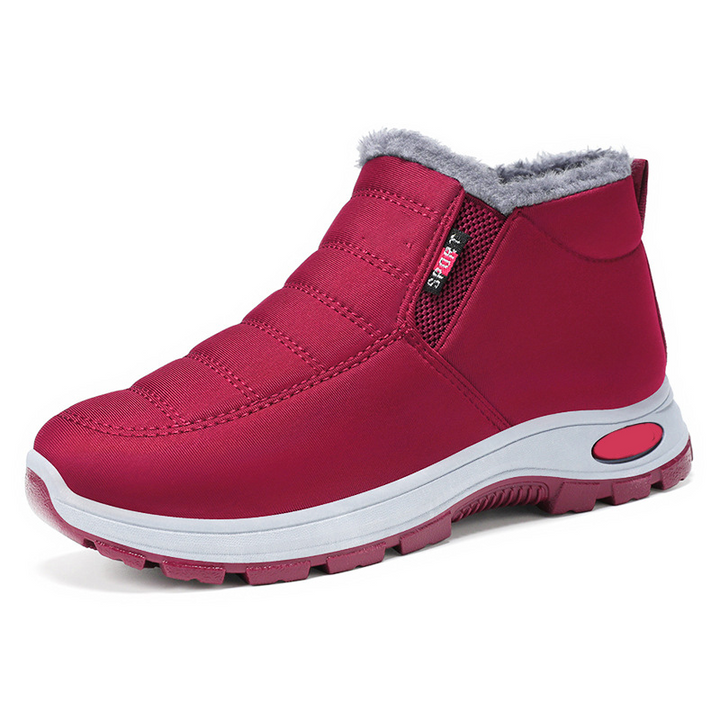 Women's Insulated Winter Ankle Boots Red