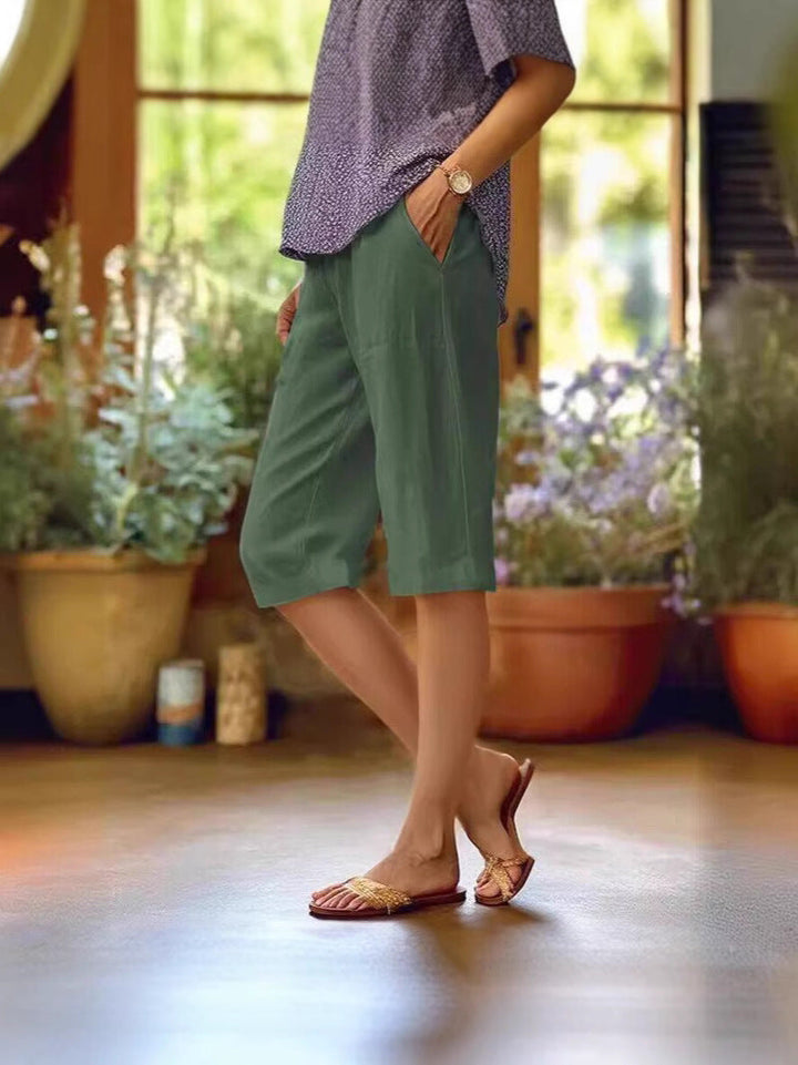 Women's Light Summer Shorts Green