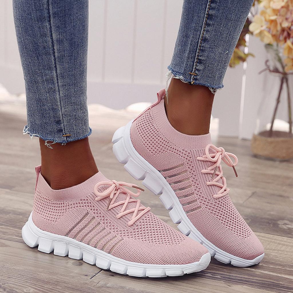Women's Lightweight Breathable Orthopedic Sneakers Pink