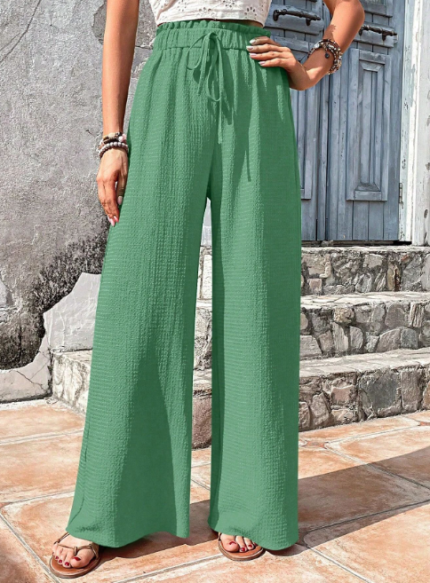 Women's Lightweight Casual Wide-Leg Pants