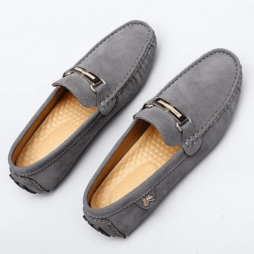 Women's Luxury Suede Loafers Grey