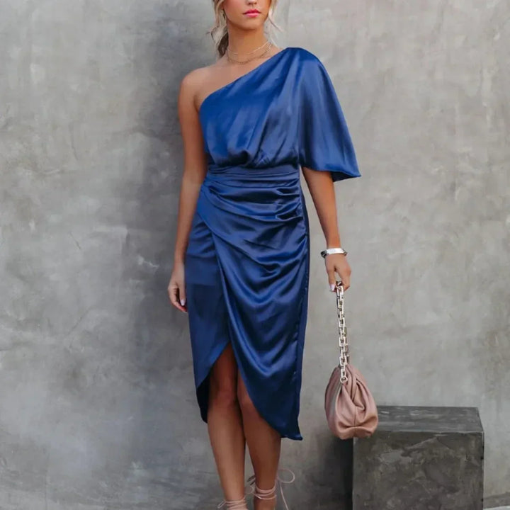 Isabel | Robe mini portefeuille asymétrique pour femme