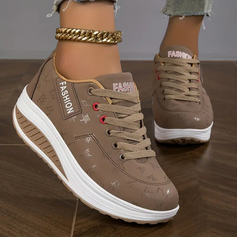 Women's Orthopedic Sneakers for Comfort and Support Brown