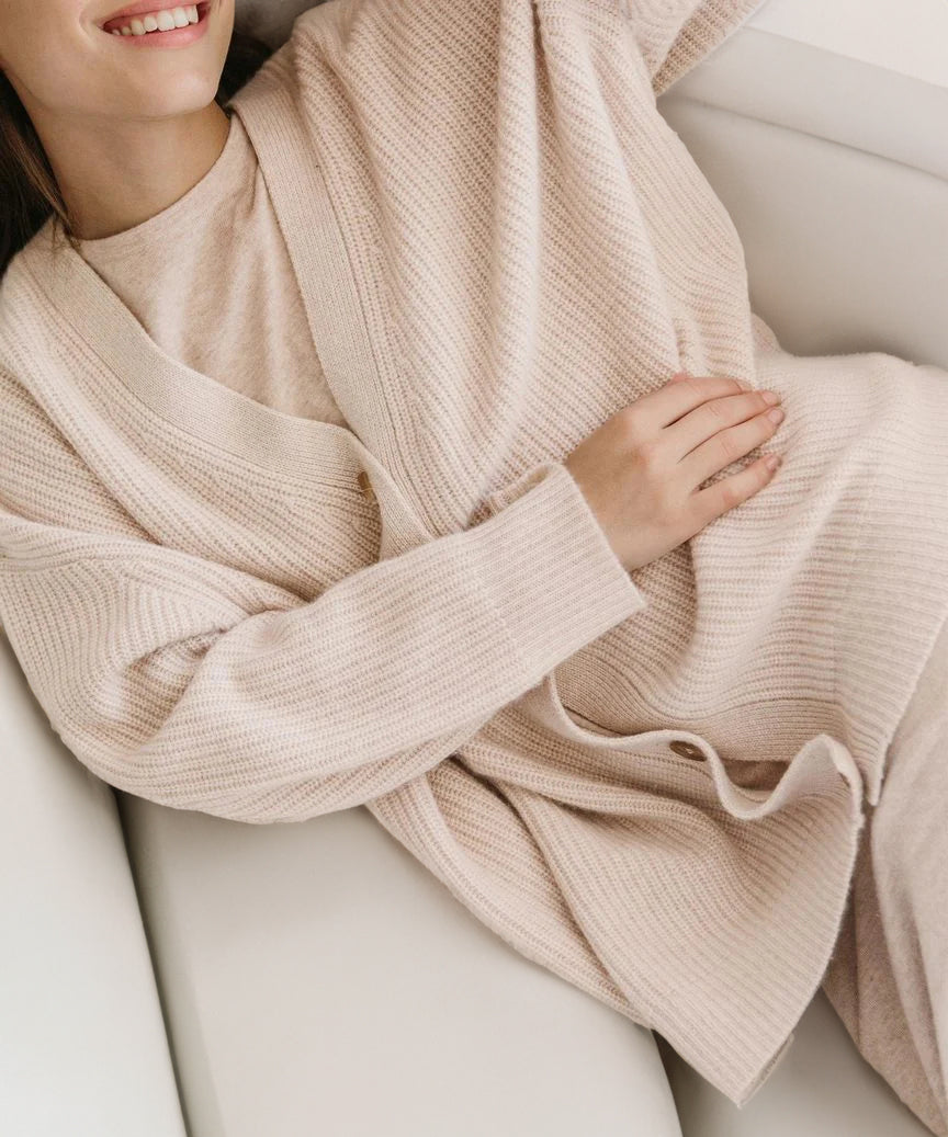 Women's Oversized Ribbed Button Front Cardigan – Cozy & Casual