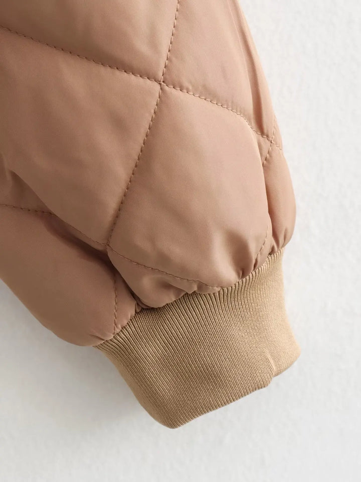 Women's Quilted Bomber Jacket