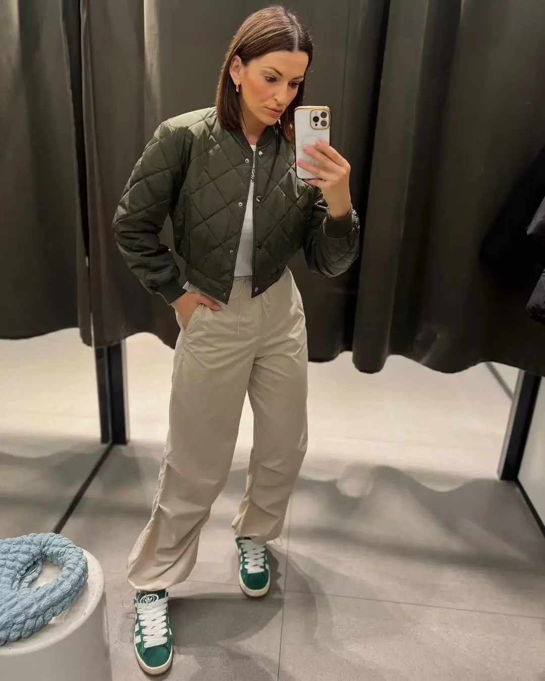 Women's Quilted Bomber Jacket